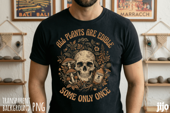 Brainrot Tshirt Graphic Skull PNG: Bold Streetwear Design Asset