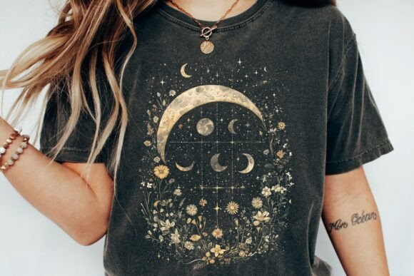 Celestial Moon Flower Garden Graphic: Unlocking Creative Potential