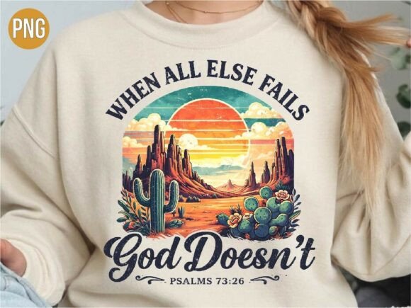 Christian Desert Psalms Graphic PNG: Faith-Inspired Digital Art