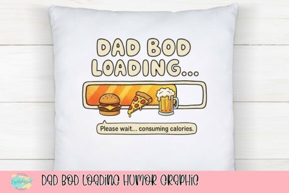 Dad Bod Loading Humor Graphic: A Playful Asset for Modern Brands