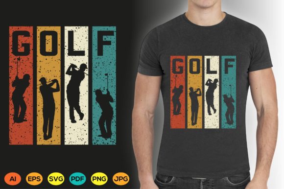 Modern Golf T-Shirt Design Graphic Golf: A Creative Asset