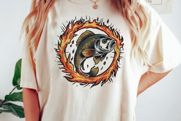 Unlock Creative Fire with This Fish Ring Graphic PNG