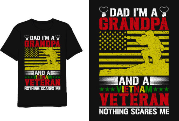 Veteran Graphic Vintage T-Shirt Design